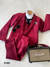 Load image into Gallery viewer, BT1404 Crimson Class: Boys&#39; Maroon Suit Ensemble
