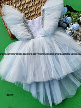 Load image into Gallery viewer, BT971 High Low Designer Party Wear for Kids for birthday in Pastel Colors

