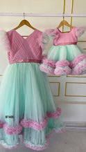 Load image into Gallery viewer, BT1405 Dual Color Ruffle Adult Gown for Mummies
