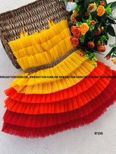 Load image into Gallery viewer, BT1240 Sunset Theme Multicolour Birthday Party wear Frock
