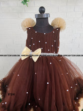 Load image into Gallery viewer, BT1241 Double Ruffle Pearl Embellished Frock
