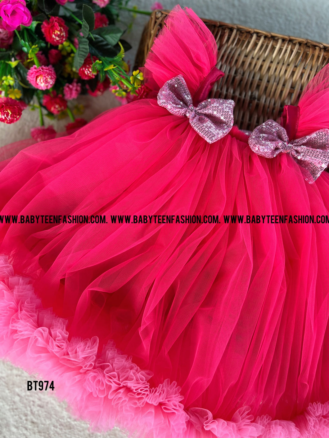 BT974 Semi Partywear Frock