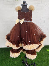 Load image into Gallery viewer, BT1241 Double Ruffle Pearl Embellished Frock
