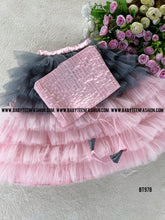 Load image into Gallery viewer, BT978 Semi Party wear Croptop Skirt
