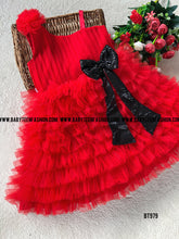 Load image into Gallery viewer, BT979 Scarlet Charisma Dress - A Vivid Embrace of Celebration
