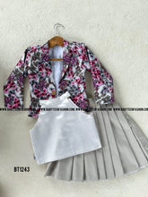 Load image into Gallery viewer, BT1243 Partywear Blazer Skirt and Inner for Girls
