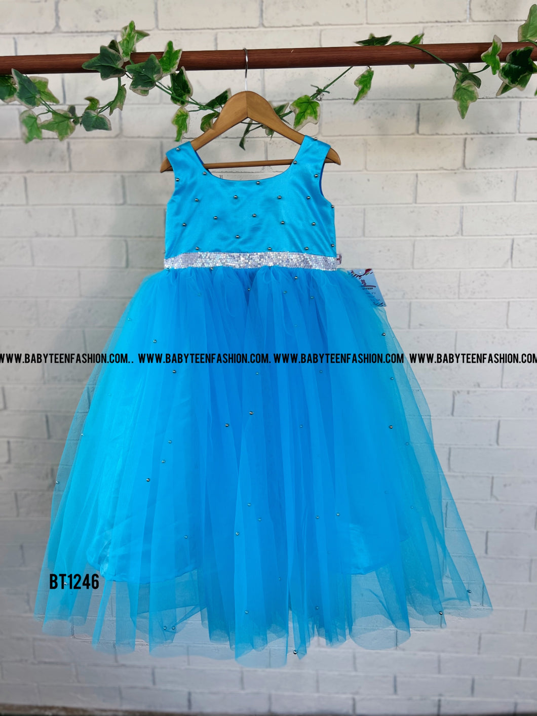 BT1246 Ocean Sparkle Dress – A Wave of Elegance for Little Angels