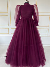 Load image into Gallery viewer, BT1406MB Bordeaux Elegance - Sophisticated Mother &amp; Baby Gala Gowns

