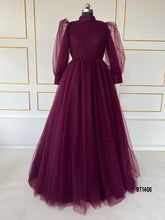 Load image into Gallery viewer, BT1406MB Bordeaux Elegance - Sophisticated Mother &amp; Baby Gala Gowns
