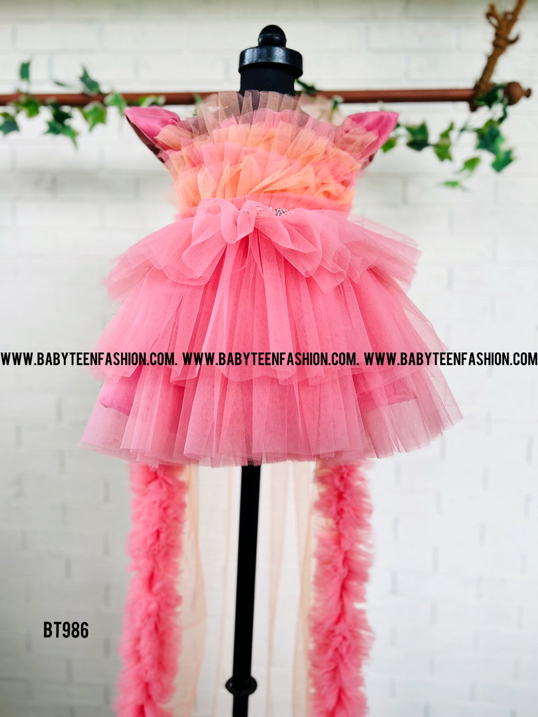 BT986 Sunset Blush Frill Fantasy Dress – For Moments of Pure Joy