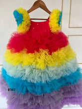Load image into Gallery viewer, BT1417 Rainbow Rhapsody Festive Dress for Babies

