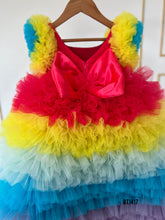 Load image into Gallery viewer, BT1417 Rainbow Rhapsody Festive Dress for Babies
