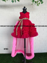 Load image into Gallery viewer, BT993 Double colour Pink Gown
