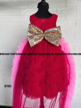 Load image into Gallery viewer, BT993 Double colour Pink Gown
