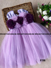 Load image into Gallery viewer, BT996 Lavender Whisper Gown – Soft Elegance for Little Celebrations
