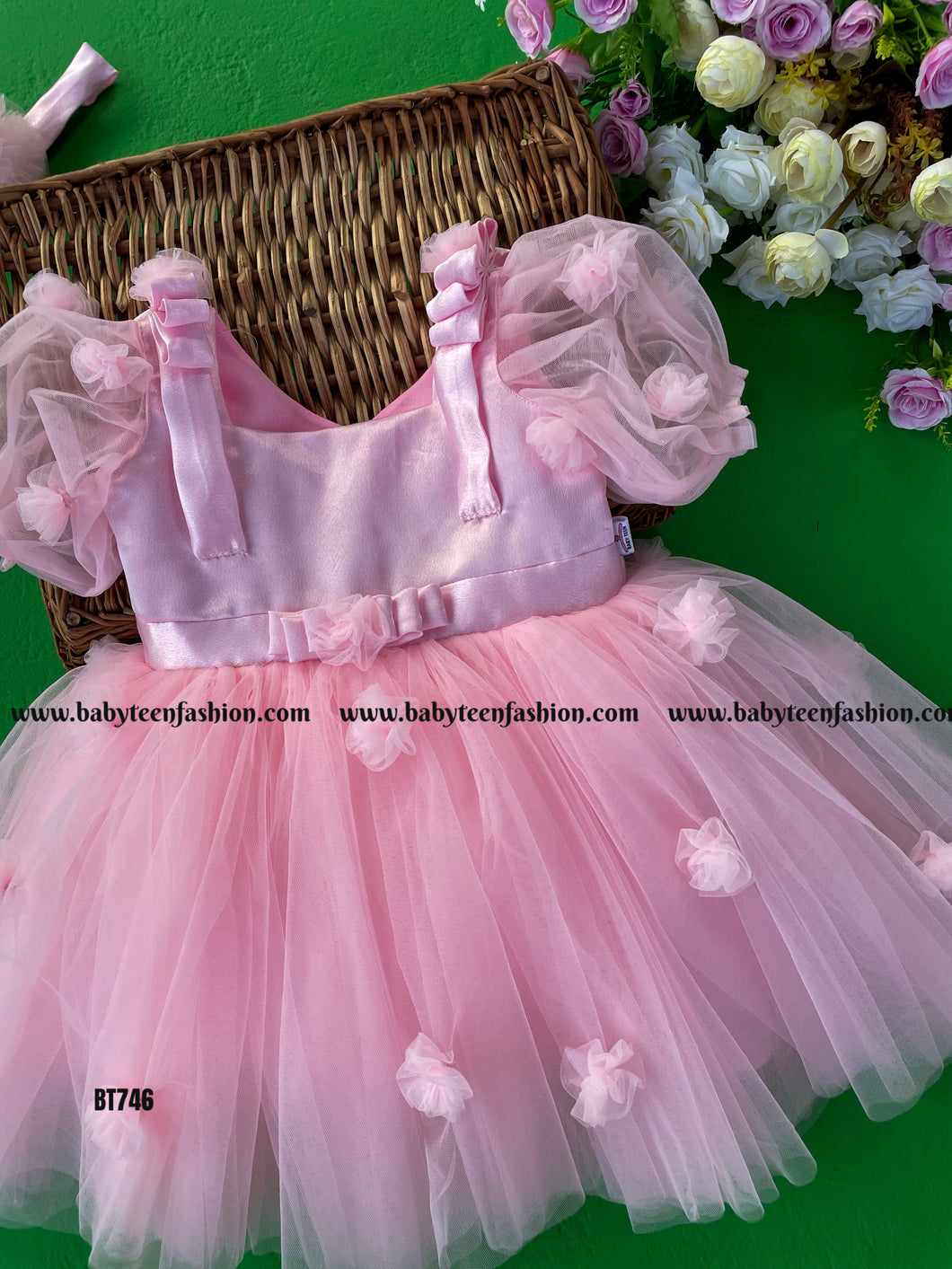 BT746 Blush Blossom Frock - Sweet Celebratory Charm