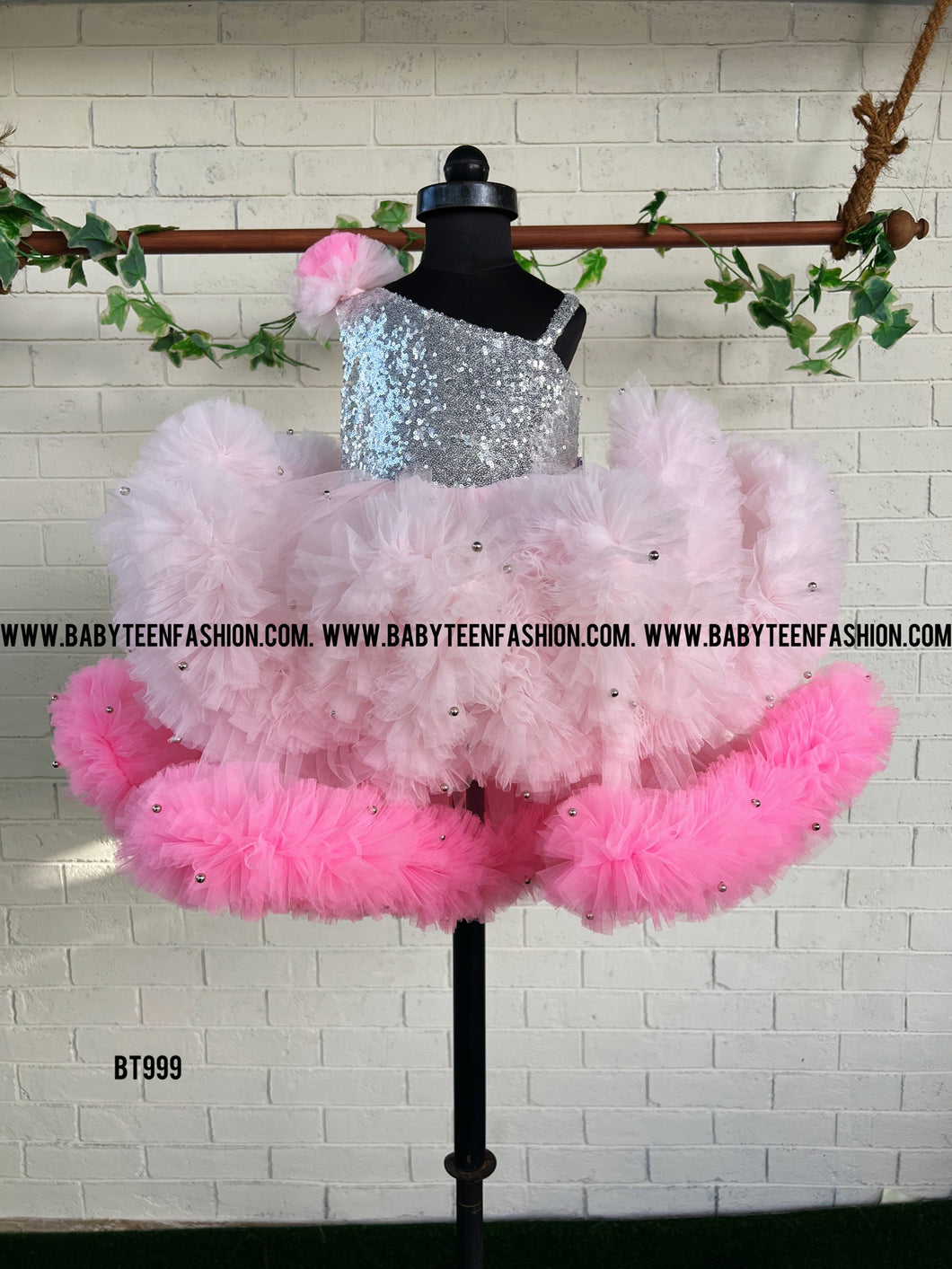 BT999 Bling Frock in Pink Theme