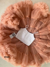 Load image into Gallery viewer, BT1420 Extra Ruffle Skirt Crop Top for baby Girls
