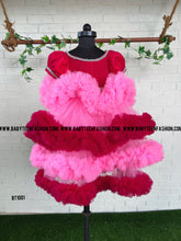 Load image into Gallery viewer, BT1001 Triple Layered Ruffled and Bouncy Frock
