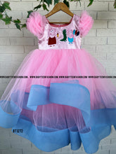 Load image into Gallery viewer, BT1272 Peppa Pig Theme Birthday Frock Cartoon dress
