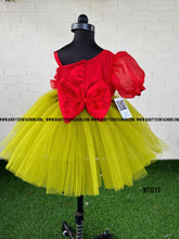 Load image into Gallery viewer, BT1273 One Side Shoulder Flower Frock
