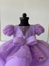 Load image into Gallery viewer, BT1427  Lavender Luxe: A Whimsical Gown for Little Dreamers
