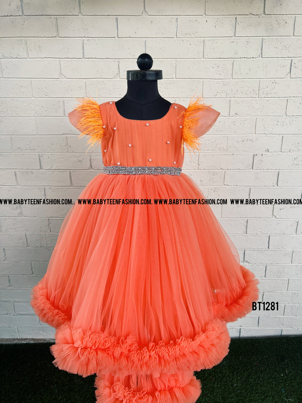 BT1281 Gown for Kids Baby and Teenage Girls