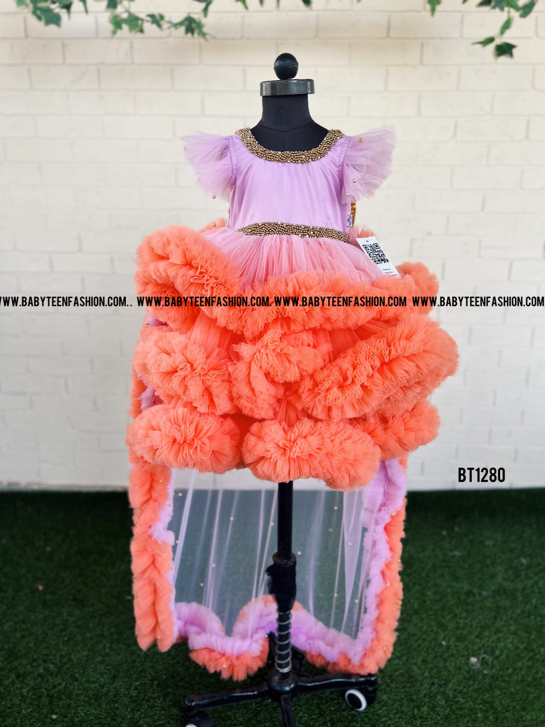 BT1280 Luxury Designer Party wear Birthday Dress