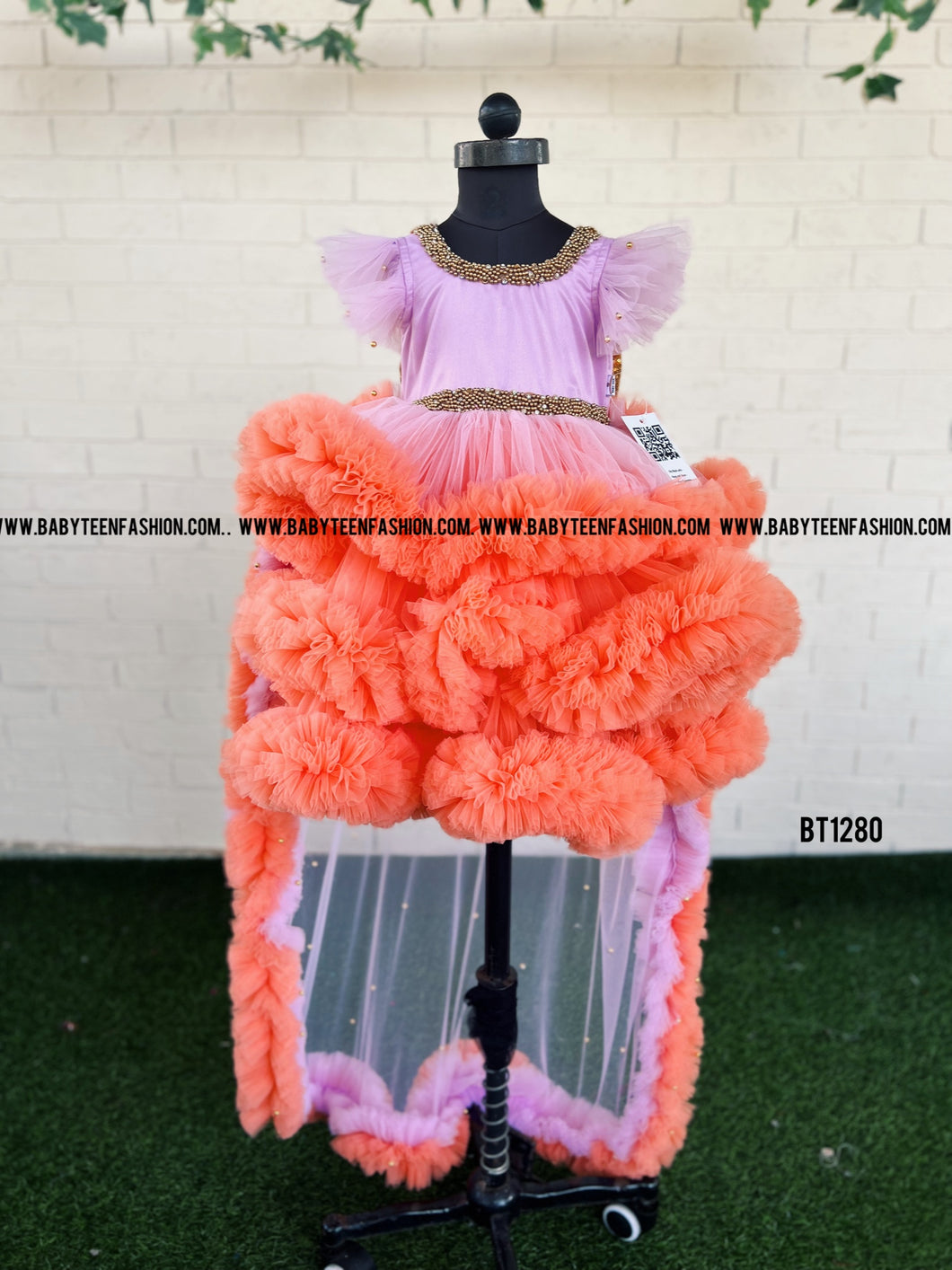 BT1280 Sunset Ruffle Fantasy Gown – A Burst of Joy