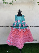 Load image into Gallery viewer, BT1281 Luxury Party Wear Butterfly Frock
