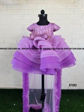 Load image into Gallery viewer, BT1282 Lavender Party wear Frock
