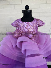 Load image into Gallery viewer, BT1282 Lavender Party wear Frock
