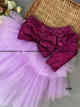 Load image into Gallery viewer, BT762 Glittering Party Wear High Low Frock
