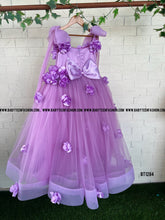 Load image into Gallery viewer, BT1284 Flower Theme Lavender Gown for Baby and Teenage Girls
