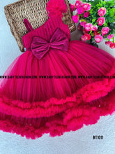 Load image into Gallery viewer, BT1011 Double Ruffled One Shoulder Partywear Frock
