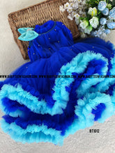 Load image into Gallery viewer, BT1012 Halter Neck Ruffle Party Wear Frock
