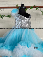 Load image into Gallery viewer, BT1013 Sequins in Ocean theme frock
