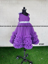 Load image into Gallery viewer, BT1287 Lavender Birthday Frock for Kids
