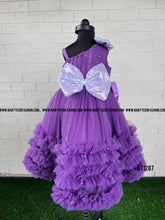 Load image into Gallery viewer, BT1287 Lavender Birthday Frock for Kids
