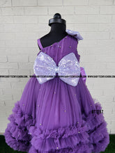 Load image into Gallery viewer, BT1287 Lavender Birthday Frock for Kids
