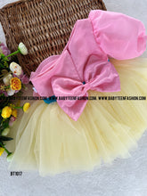 Load image into Gallery viewer, BT1017 Balloon Sleeves Organza Party Wear Frock

