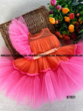 Load image into Gallery viewer, BT1021 Fluffy Semi Party wear Frock Ruffle Sleeves
