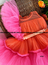 Load image into Gallery viewer, BT1021 Fluffy Semi Party wear Frock Ruffle Sleeves
