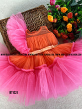 Load image into Gallery viewer, BT1021 Fluffy Semi Party wear Frock Ruffle Sleeves
