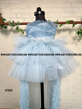 Load image into Gallery viewer, BT1025 Sky Whisper: Angelic Blue Gown for Little Celestials
