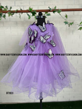 Load image into Gallery viewer, BT1031 Butterfly theme Birthday Dress for Baby and Teenage Girls
