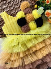 Load image into Gallery viewer, BT1032   Honeybee Theme Partywear Frock
