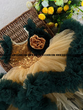 Load image into Gallery viewer, BT1035 Double Ruffles Birthday Frock with Flower
