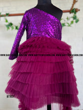 Load image into Gallery viewer, BT1037 Sequins Birthday Frock Detachable Princess Trail
