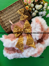 Load image into Gallery viewer, BT1040 Peach Blossom Sequin Dress - Twinkle and Twirl
